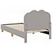 Struttura letto bambini con testata Grigio Chiaro 80x160 cm - Foto miniatura 6