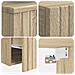 Set di mobili per il bagno 2 pz Rovere Sonoma - Foto miniatura 3