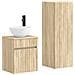 Set di mobili per il bagno 2 pz Rovere Sonoma - Foto miniatura 1