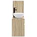 Set di mobili per il bagno 2 pz Rovere Sonoma - Foto miniatura 9