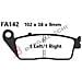B1r R1314200 Pastiglie V Honda Gl Goldwing1500 97-03 Ant. Fa142v - Foto miniatura 1
