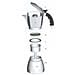 Kit Set Ricambio Ricambi Moka Caffettiera Filtro Guarnizione Imbuto Tazze - 3 Tazze - Foto miniatura 1