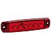 Set 20 Pz, Luce Ingombro A 6 Led, Montaggio In Superficie, 12/24v - Rosso - Foto miniatura 1