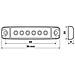 Set 20 Pz, Luce Ingombro A 6 Led, Montaggio In Superficie, 12/24v - Rosso - Foto miniatura 3