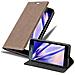 Custodia Compatibile Con Nokia Lumia 950 In Bruno Caffè - Coperchio Protettiva Con Chiusura Magnetica, Funzione Stand E Tasca Per Le Carte - Foto miniatura 1