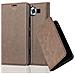 Custodia Compatibile Con Nokia Lumia 950 In Bruno Caffè - Coperchio Protettiva Con Chiusura Magnetica, Funzione Stand E Tasca Per Le Carte - Foto miniatura 4