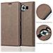 Custodia Compatibile Con Nokia Lumia 950 In Bruno Caffè - Coperchio Protettiva Con Chiusura Magnetica, Funzione Stand E Tasca Per Le Carte - Foto miniatura 5