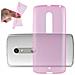 Custodia Compatibile Con Motorola Moto X Play In Rosa Transparente - Coperchio Protettivo In Silicone Tpu Flessibile - Foto miniatura 4