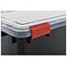 Iride Ohyama, Set Di 2 Immagazzinaggio / Scatolo Ermetiche Ermetica Box-at-l, Plastica, Nero, 50 L, 59 X 39 X 29 Cm - Foto miniatura 4