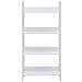 Scaffale Libri 4 Ripiani Bianco 60x27,6x124,5 Legno Multistrato - Foto miniatura 3