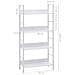 Scaffale Libri 4 Ripiani Bianco 60x27,6x124,5 Legno Multistrato - Foto miniatura 7