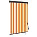 Tenda A Rullo Per Esterni 120x250 Cm Bianco E Arancione - Foto miniatura 1