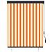 Tenda A Rullo Per Esterni 120x250 Cm Bianco E Arancione - Foto miniatura 2
