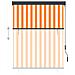 Tenda A Rullo Per Esterni 120x250 Cm Bianco E Arancione - Foto miniatura 3