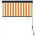 Tenda A Rullo Per Esterni 120x250 Cm Bianco E Arancione - Foto miniatura 4