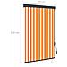 Tenda A Rullo Per Esterni 120x250 Cm Bianco E Arancione - Foto miniatura 8