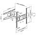 Supporto Tv Telescopico Girevole A Parete 32-75"", Eco-dfm400 - Foto miniatura 2