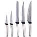 Set Di Coltelli 5 Pezzi In Acciaio Inossidabile Per Cucina Multifunzione, Nero / Argento - Foto miniatura 6