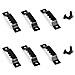 100set Dente Di Sega Hanger Immagine Con Viti Photo Frame Hanging Ganci Con Vano Di Sicurezza - Nero - Foto miniatura 2