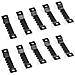 100set Dente Di Sega Hanger Immagine Con Viti Photo Frame Hanging Ganci Con Vano Di Sicurezza - Nero - Foto miniatura 3