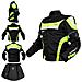 Giacca Moto Manica Staccabile Tessuto Protezioni Ce Sfoderabile Gilet Fluo Xl - Foto miniatura 1