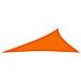 Parasole a Vela Oxford Triangolare 3x4x5 m Arancione - Foto miniatura 3