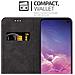 Custodia Compatibile Con Samsung Galaxy S10e In Oro Rosato Nero - Coperchio Protettiva Con Chiusura Magnetica, Funzione Stand E Tasca Per Le Carte - Foto miniatura 3