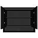 Armadietto A Specchio Per Bagno 80x15x60 Cm Mdf Nero Lucido - Foto miniatura 3