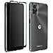 Cover Per Motorola E22i / E22 Trasparente + Vetro Temperato 9h Nero - Foto miniatura 5