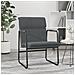 Sedia Lounge Grigio Scuro 55x64x80 Cm In Tessuto - Foto miniatura 1