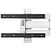 Supporto TV a Muro WM6453 da 32-77" Peso Massimo Supportato 40 Kg Colore Nero/Bianco - Foto miniatura 4
