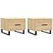 Tavolini Salotto 2pz Rovere Sonoma 50x50x40cm Legno Multistrato - Foto miniatura 2