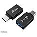 Adattatore Inversione Cavi USB Type-C USB Type-A Nero - Foto miniatura 1