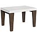 Tavolo Allungabile 90x130/390 Cm Spimbo Mix Piano Bianco Frassino - Gambe Noce - Cemento /bianco Frassino - Foto miniatura 1