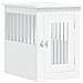 Gabbia Cani Da Arredamento Bianca 45x62x59cm Legno Multistrato - Foto miniatura 1