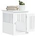 Gabbia Cani Da Arredamento Bianca 45x62x59cm Legno Multistrato - Foto miniatura 4