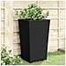 Fioriere Da Giardino 2 Pz Nere 32,5x32,5x57 Cm In Pp - Foto miniatura 1