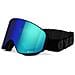 Maschera Apex Magnet Ski Snowboard Goggles Verde A Specchio /nero - Foto miniatura 1