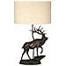 Lampada Da Scrivania Angus Materie Plastiche Bronzo Patinato Tessuto 1 Luce E27 - Foto miniatura 1