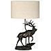 Lampada Da Scrivania Angus Materie Plastiche Bronzo Patinato Tessuto 1 Luce E27 - Foto miniatura 2