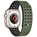 Cinturino Magnetico Traspirante Per Apple Watch Serie 1-9 Generazioni 42/44/45mm Grass Color - Foto miniatura 1