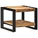 Tavolino da Salotto 50x50x38 cm Legno Massello di Mango Grezzo - Foto miniatura 1