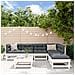 Set Salotto Da Giardino 7 Pz Bianco In Legno Massello Di Pino - Foto miniatura 1
