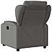 Poltrona Reclinabile Massaggio Elettrica Grigio Scuro Tessuto - Foto miniatura 5