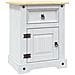 Lusso Casadino -  Comodino In Legno Di Pino Messicano Corona Bianco 53x39x67 Cm - Foto miniatura 1