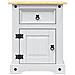 Lusso Casadino -  Comodino In Legno Di Pino Messicano Corona Bianco 53x39x67 Cm - Foto miniatura 3