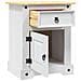 Lusso Casadino -  Comodino In Legno Di Pino Messicano Corona Bianco 53x39x67 Cm - Foto miniatura 6