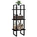 Libreria A 3 Ripiani Nera 40x30x105 Cm In Legno Multistrato - Foto miniatura 4