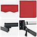 Tenda Retrattile Automatizzata  Rossa 300x250 cm, Tessuto di ricambio per tenda  per telaio 3x2.5 m Rossa - Foto miniatura 8