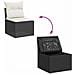 Set Divani da Giardino con Cuscini 7pz Nero Polyrattan Acacia - Foto miniatura 8